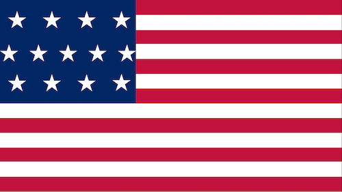 USA Flag (13 states)